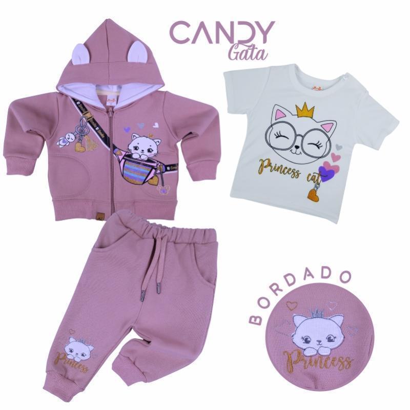 Conjunto de niña bebe CANDY GATA